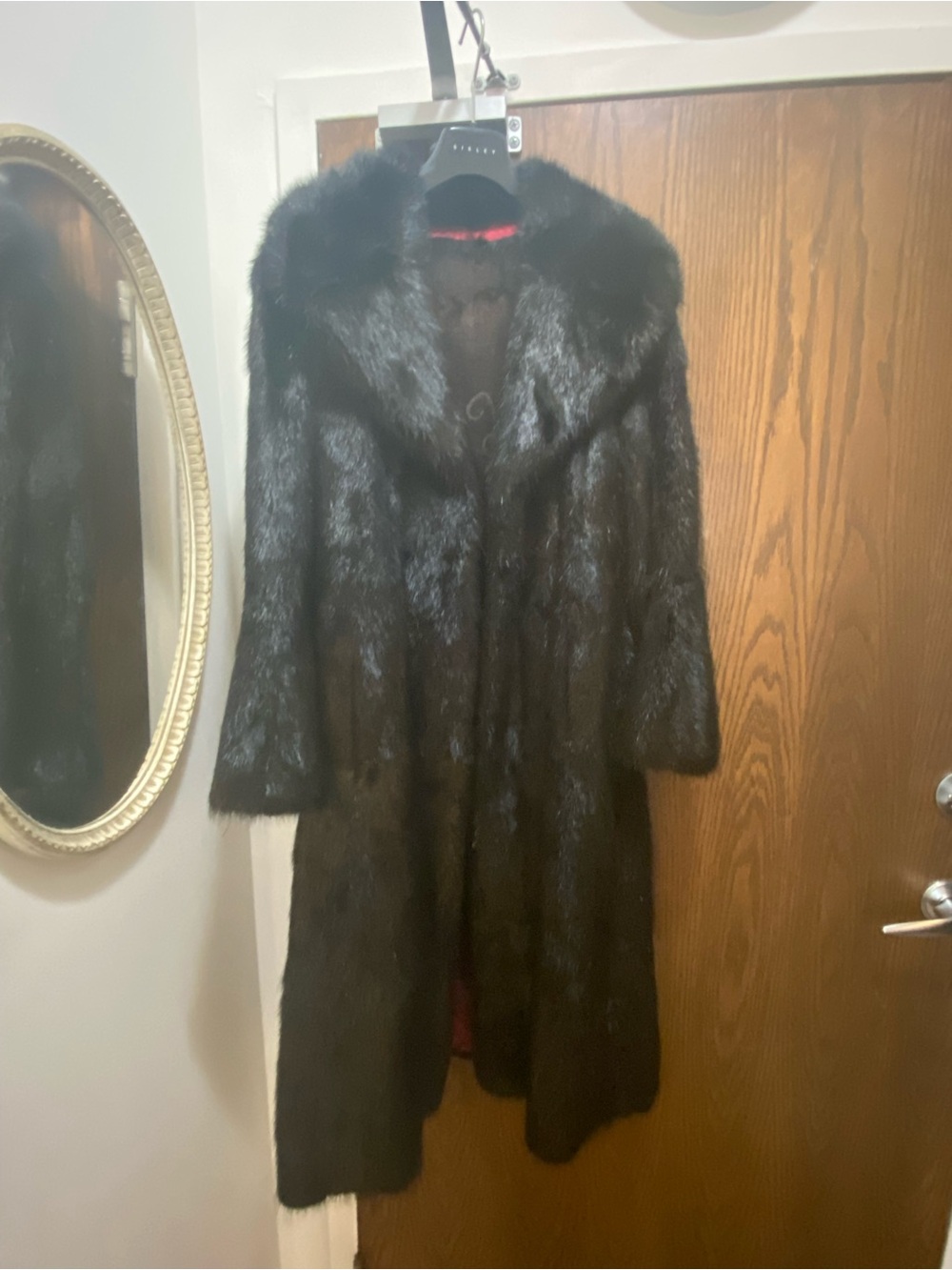 Luxurious Black Mink Coat - Classic Women's Long Coat NEEDS A LINING